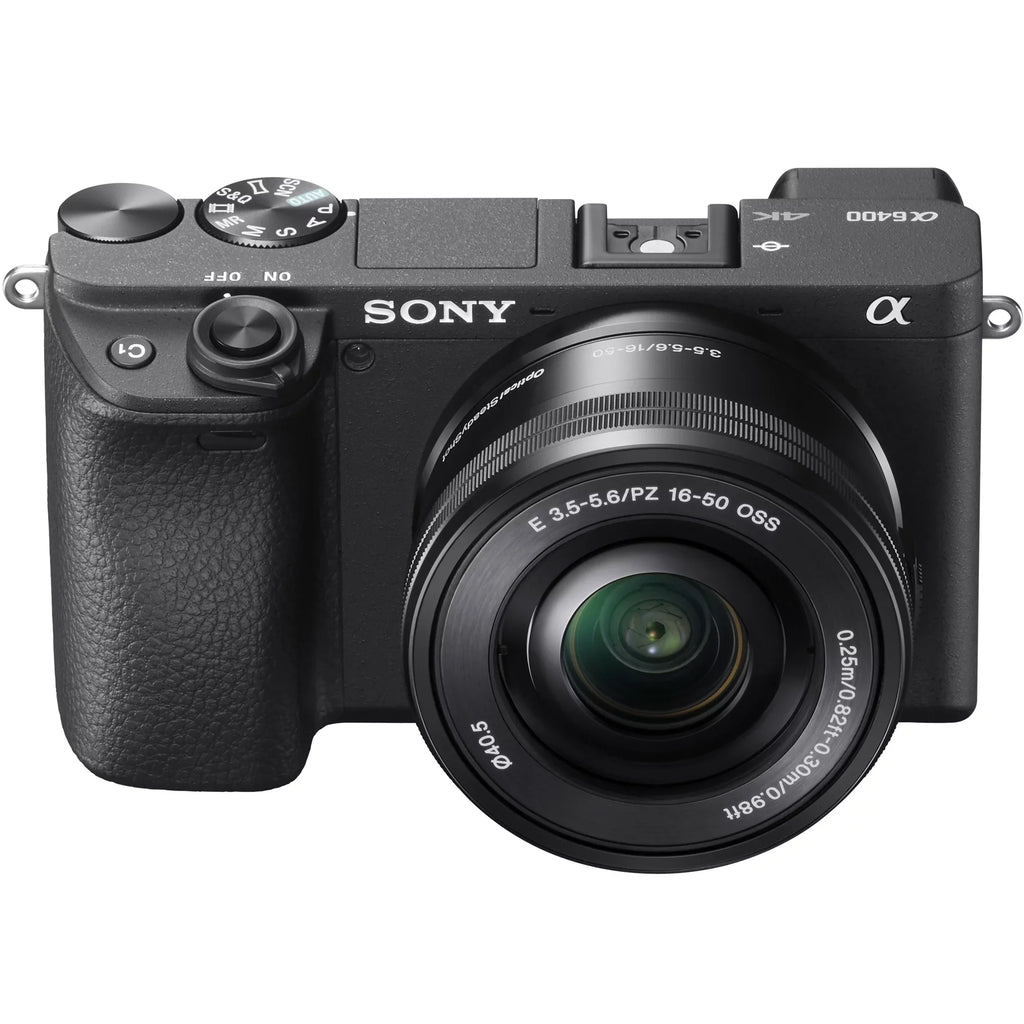 a6400 Editing Deco Camera Lens Battery f/3.5-5.6 Kit Bundle Telephoto Lens OSS Gear Power Sony Filter 2.2X Angle Extra and 0.43x (Black) ILCE-6400L/B with Case 16-50mm 4K + Wide Mirrorless Set &