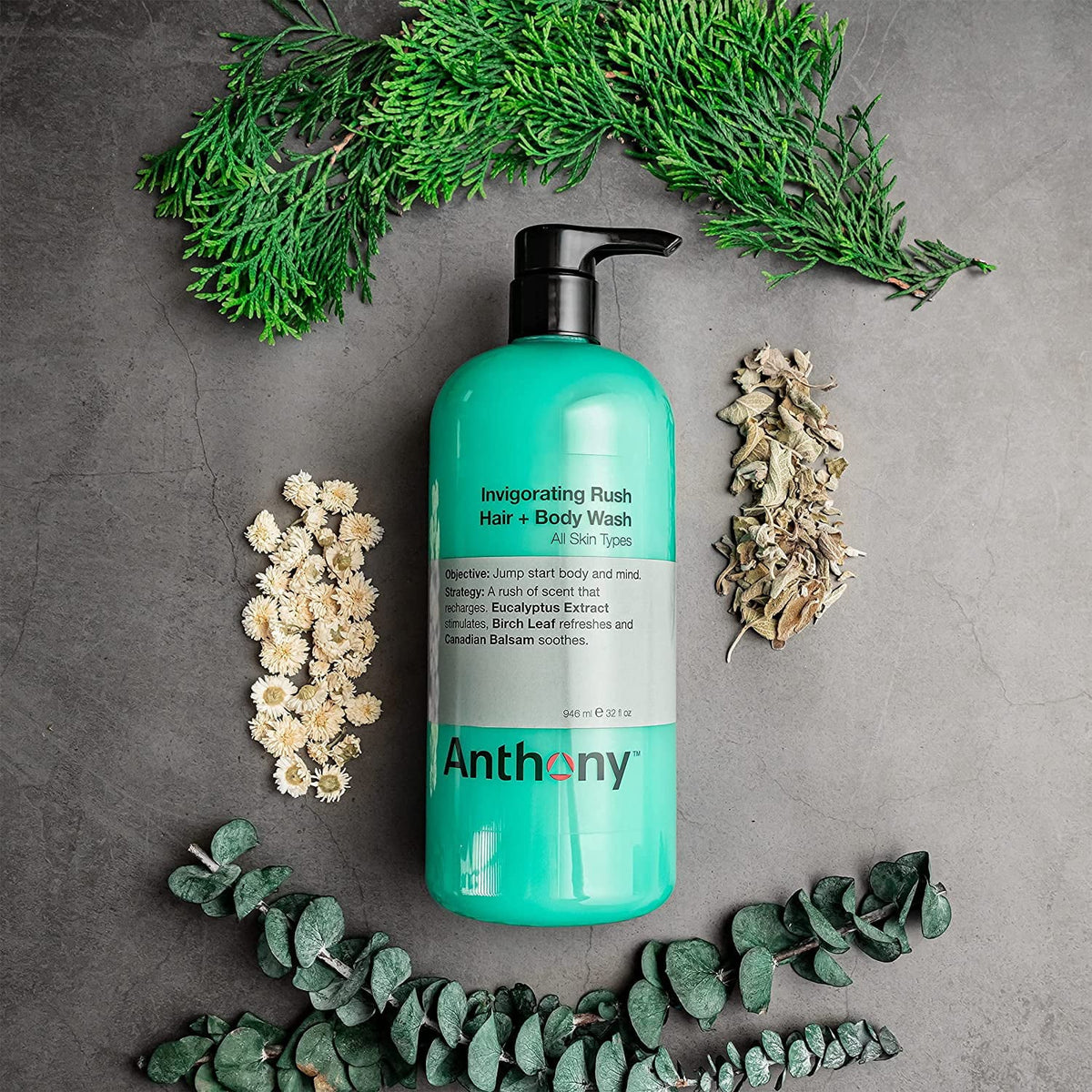 Anthony Oz, Formula Refreshes, Body, Canadian Cleanses, 32 Extract, Balsam, Hair Hair and Wash, and Rush and Body Fl 2-In-1 That Eucalyptus Hydrates Soothes Birch Contains Leaf, For Invigorating