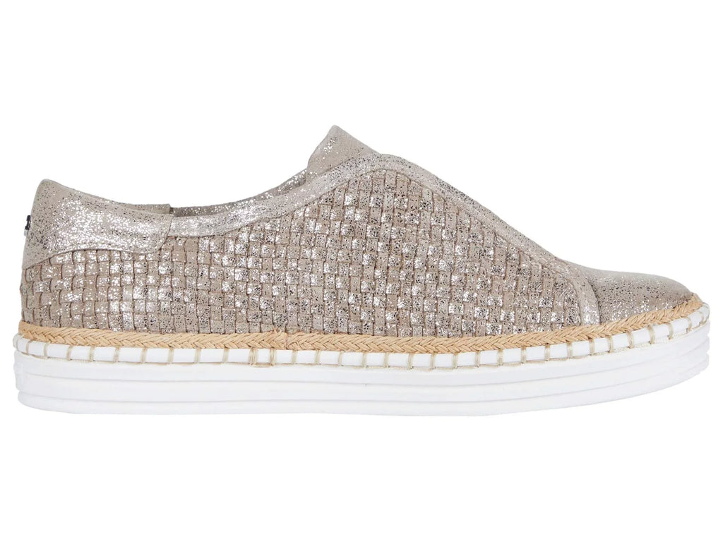 Sneakers Kayla Padded Woven Shoes Goring Logo Hardware 10 Slip Toe On Gold M Round Leather SLIDES Womens J Platform