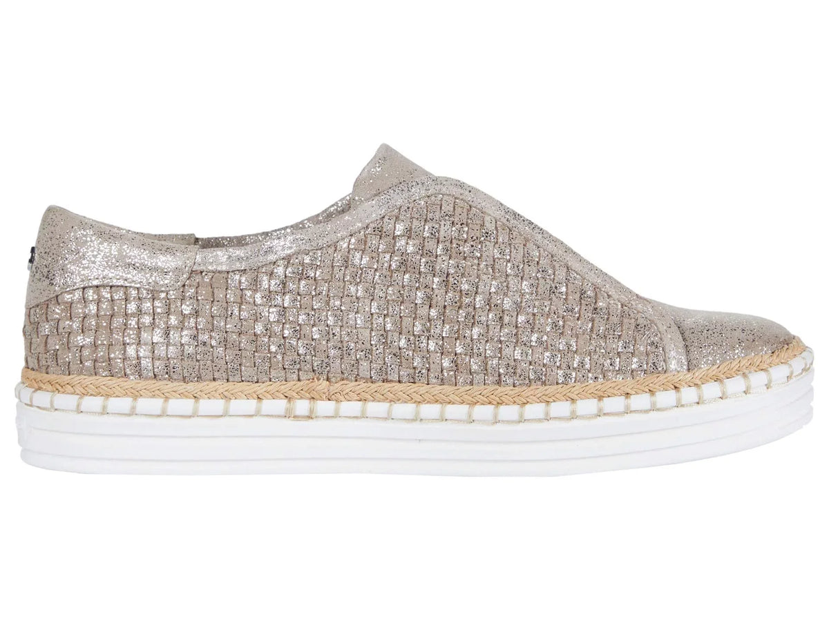 Sneakers Kayla Padded Woven Shoes Goring Logo Hardware 10 Slip Toe On Gold M Round Leather SLIDES Womens J Platform
