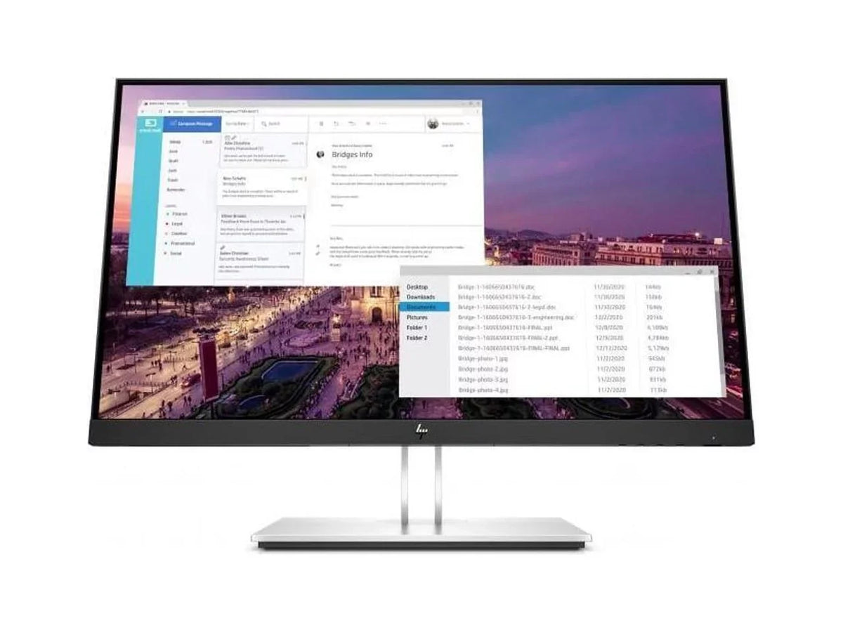 Monitors Panel Panel 1080 60 Hz D-Sub, x HDMI, 1920 Flat HP IPS E23 Flat G4 LCD 5 DisplayPort - ms 23" FHD