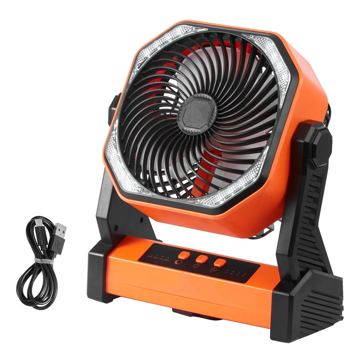 inch 4 LED 8 Portable SKYSHALO with Rechargeable Adjustable Fan Lantern Speeds