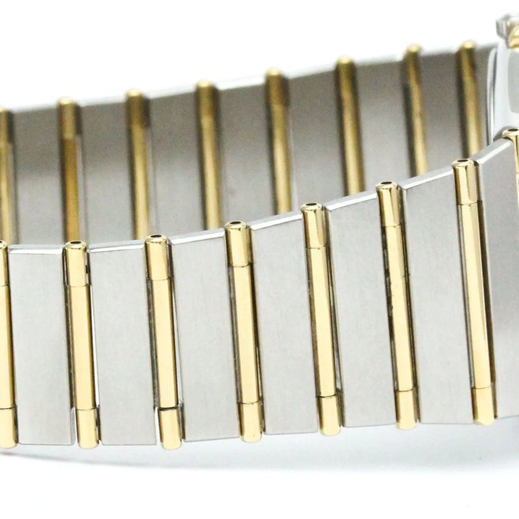 BF566004 396.1070 Watch Steel Pre-Owned 18K Gold Constellation Date Polished (Good) Day OMEGA