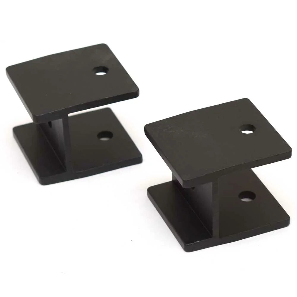Aluminum Misty H-Brackets 99-001523B Black (Pair) Harbor | Boat Bimini