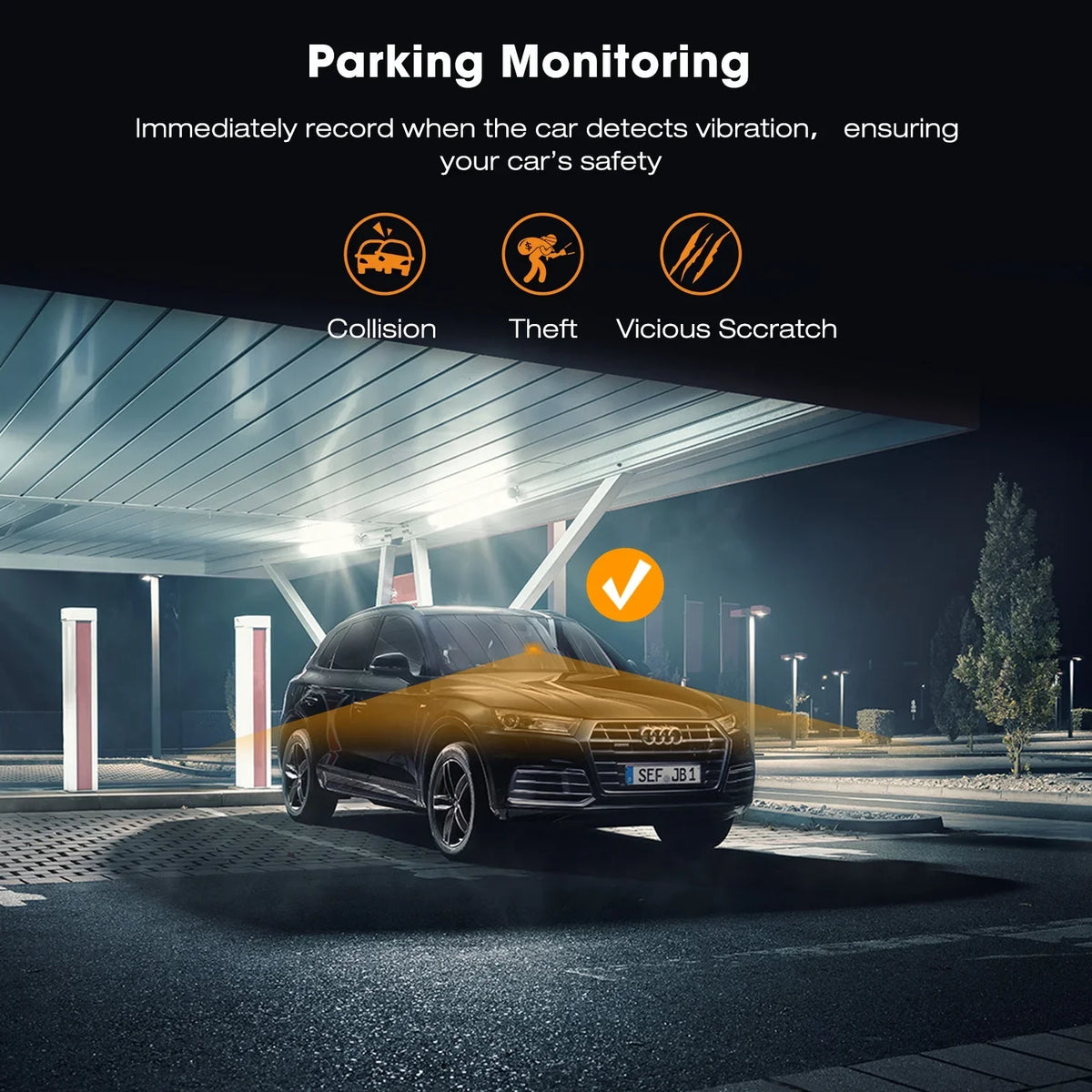 Dash LCD with Cam Vision, Cam,4K 170° GPS, Night 2" Parking Angle, Wide Front WDR, Camera Screen Car Dash TOGUARD Mode, G-Sensor