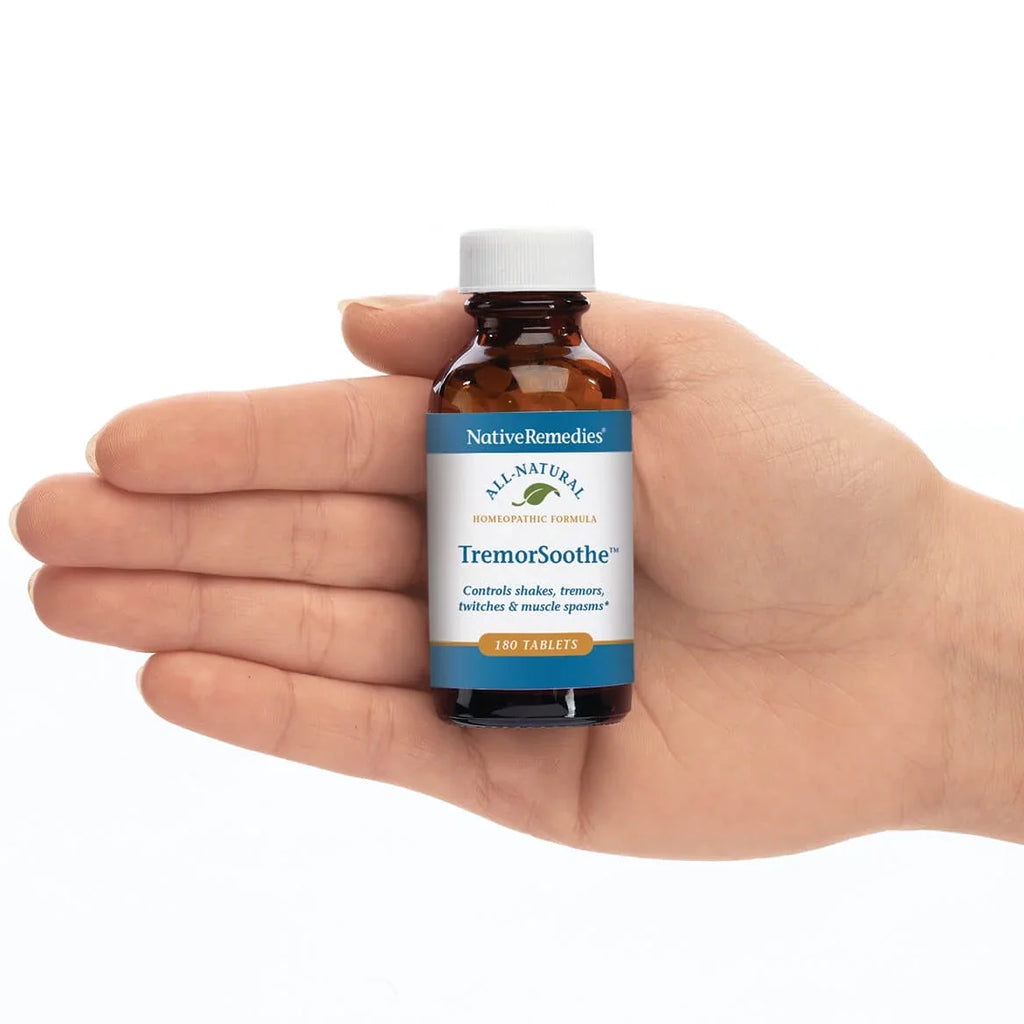 TremorSoothe NativeRemedies Tremors, Twitches - Formula Tablets Shakes, to Muscle Temporarily Control and Spasms Natural Homeopathic -180