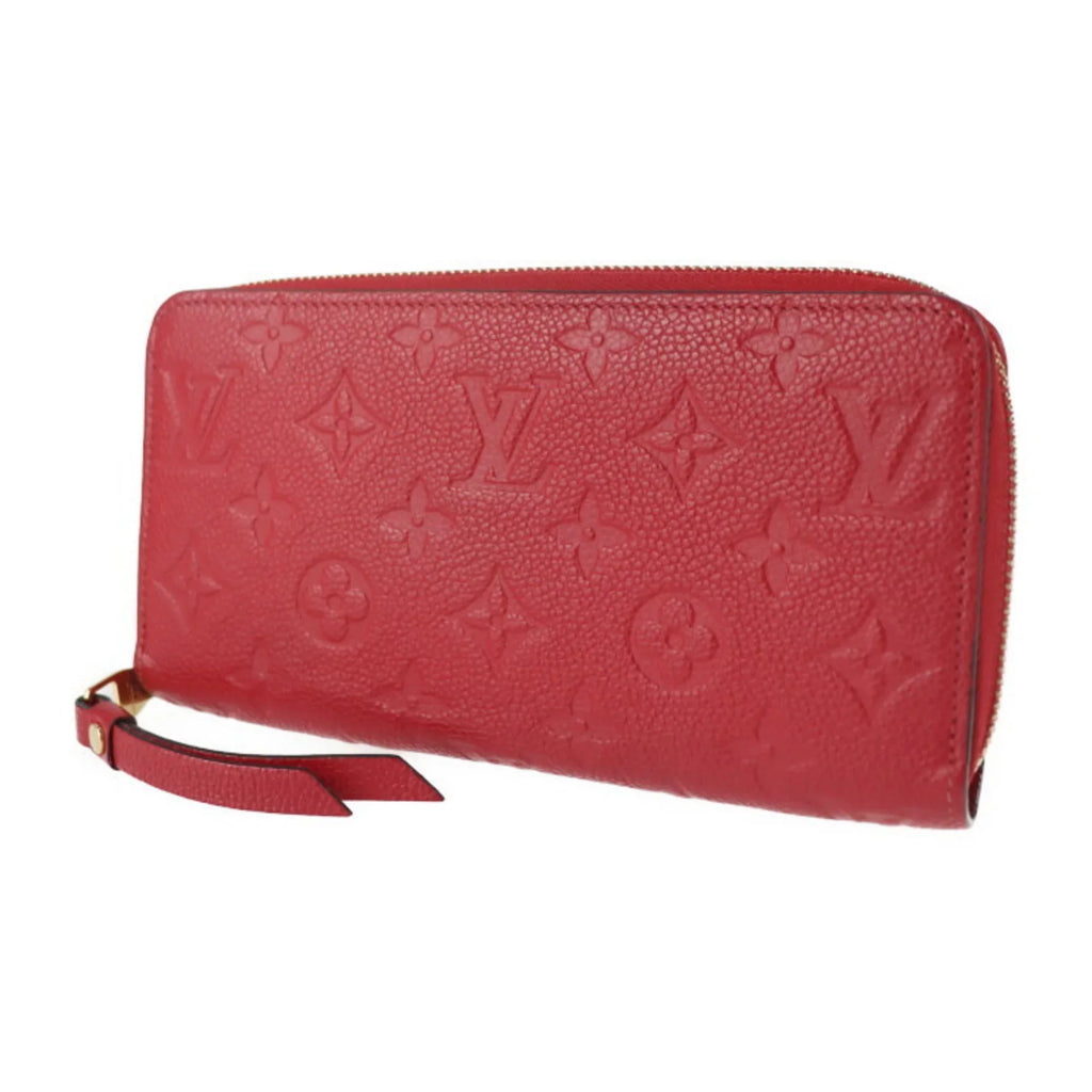 Monogram Implant Vuitton Round Zippy Louis Pre-Owned Around Cerise Zipper LOUIS M60737 Wallet Long Zip (Good) VUITTON