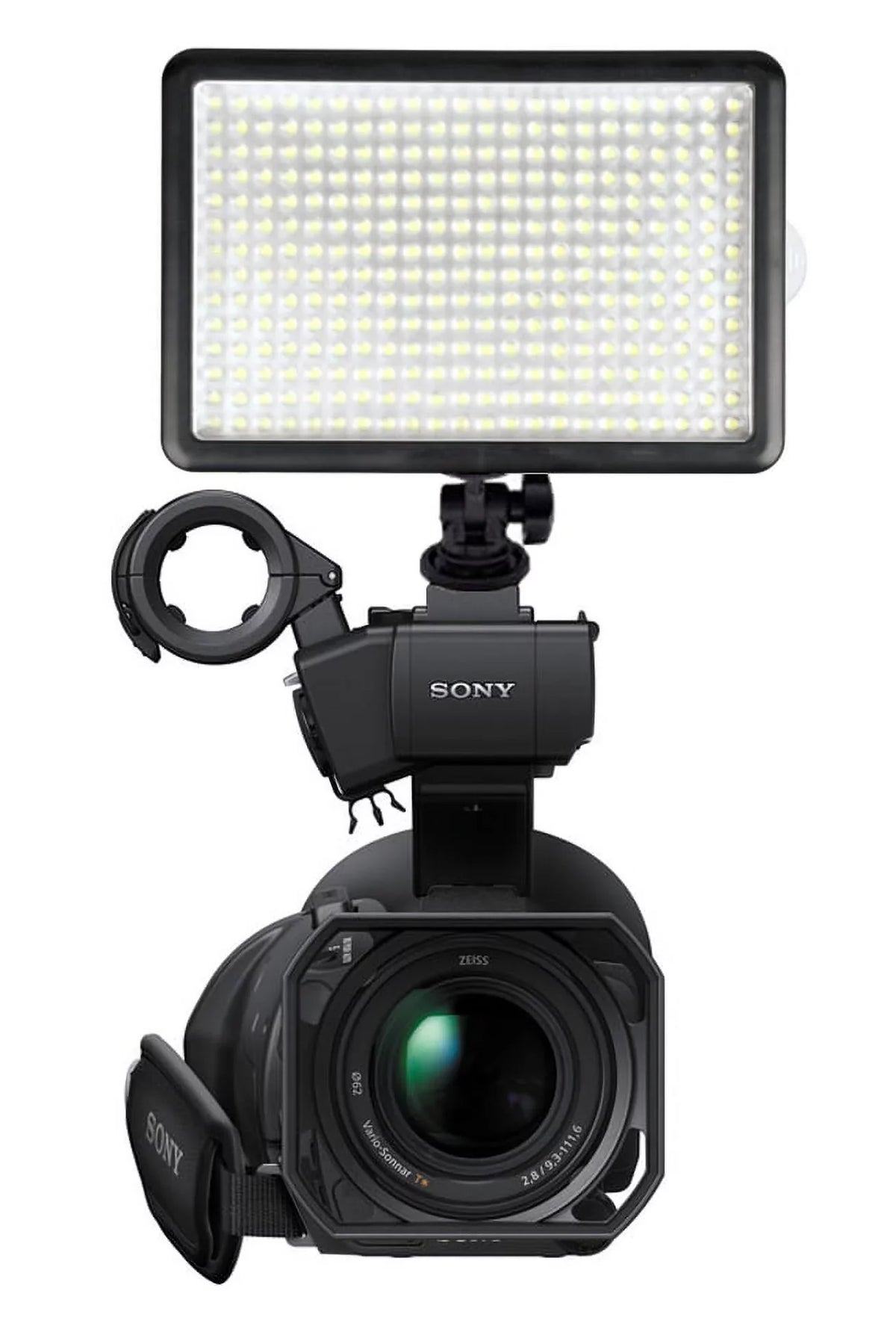 Long Life Multi-LED Sony Video Dimmable (Swivel Light Adapter Multi-Interface FDR-AX53 Includes Professional Head)