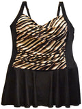 Swimdress Women's Size Swimsuit Heat Shirred Plus