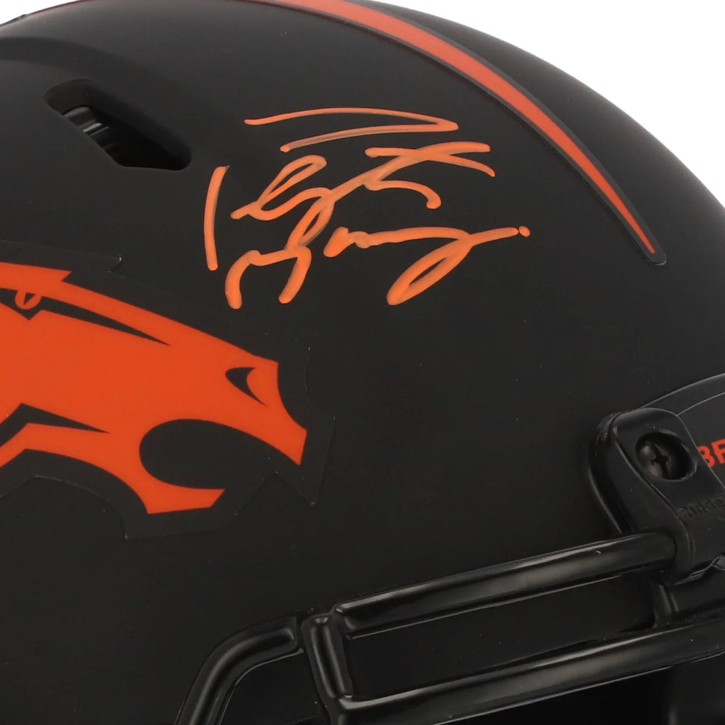 Manning Riddell Alternate Denver Helmet Authentic Speed Eclipse Autographed Peyton Broncos