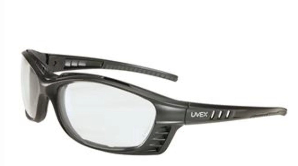 Livewire Strap Expresso Head Uvex With Glasses Safety Honeywell Matte And by Frame Black Anti-Fog HydroShield With Lens