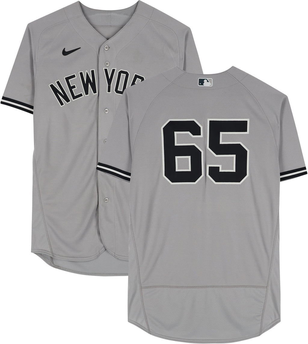 Cleveland York #65 vs. Yankees Jersey New October Certified 2022 - Gray Authentic 16, on Indians Player-Worn Fanatics Nestor Cortes