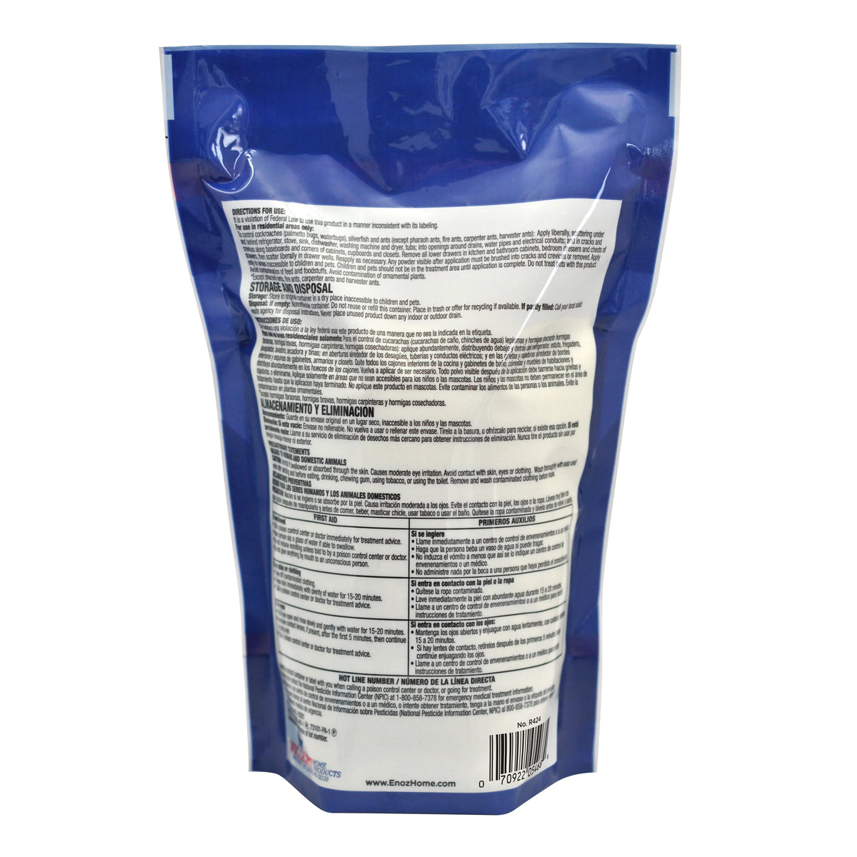 Away Boric Powder, Roach Acid Enoz Pack) Pouch Cockroach Killer, 24 (3 oz