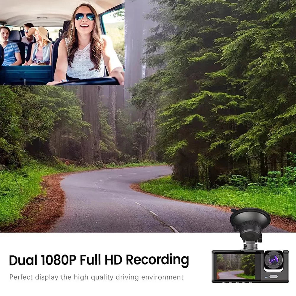 Angle Rearview Recorder Multi-Language Car Driving Clear Auto Camera Dash Car Cam Camcorder Safety Cameras Shinysix Interconnection Mirror Wide 3 Car Recording Video WIFI Recorder