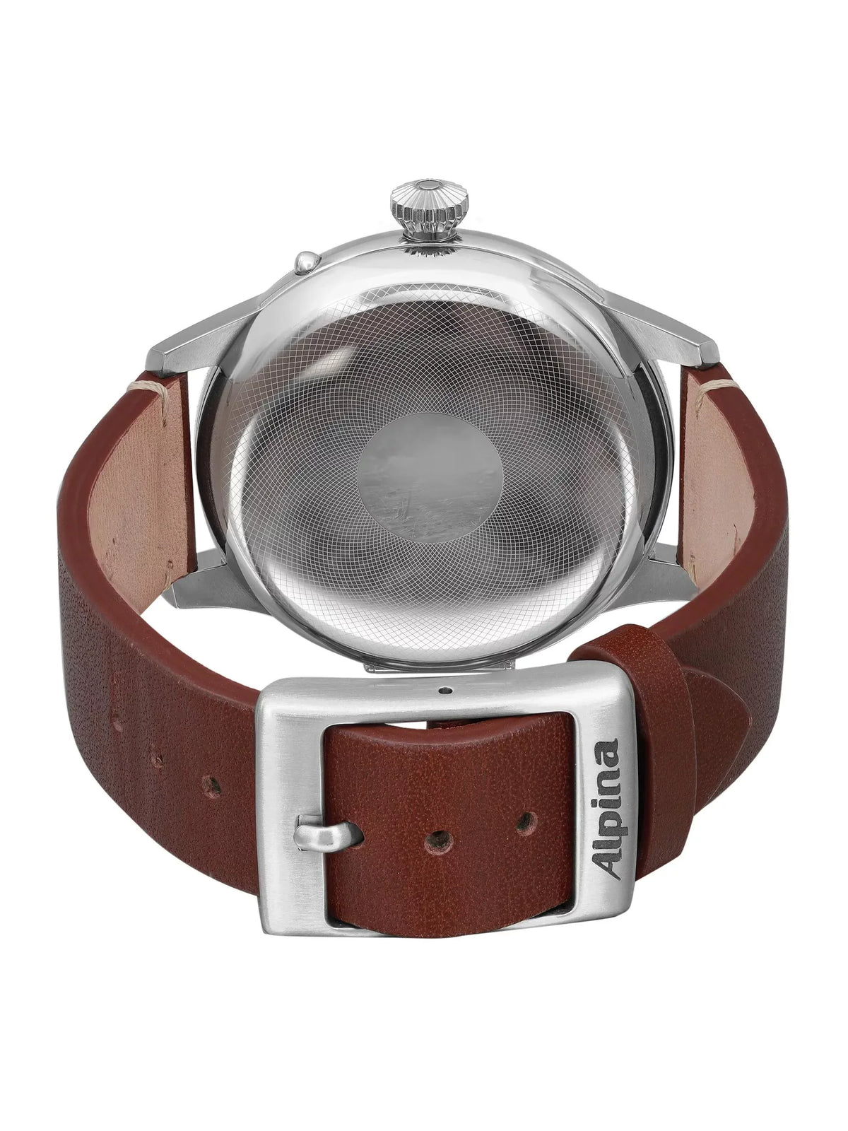 Mens Alpina Heritage Watch Pilot Dial Green AL-525KBG4SH6 Startimer Steel 44mm