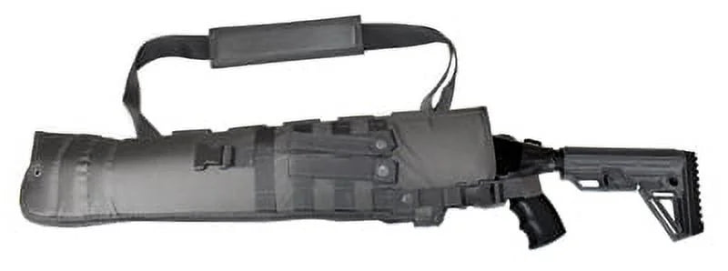 Tactical Short Military Padded Soft Hunting Crossbody Black Gray. Barrel Bag molle ATV Trinity Truck Scabbard Motorcycle inches 25