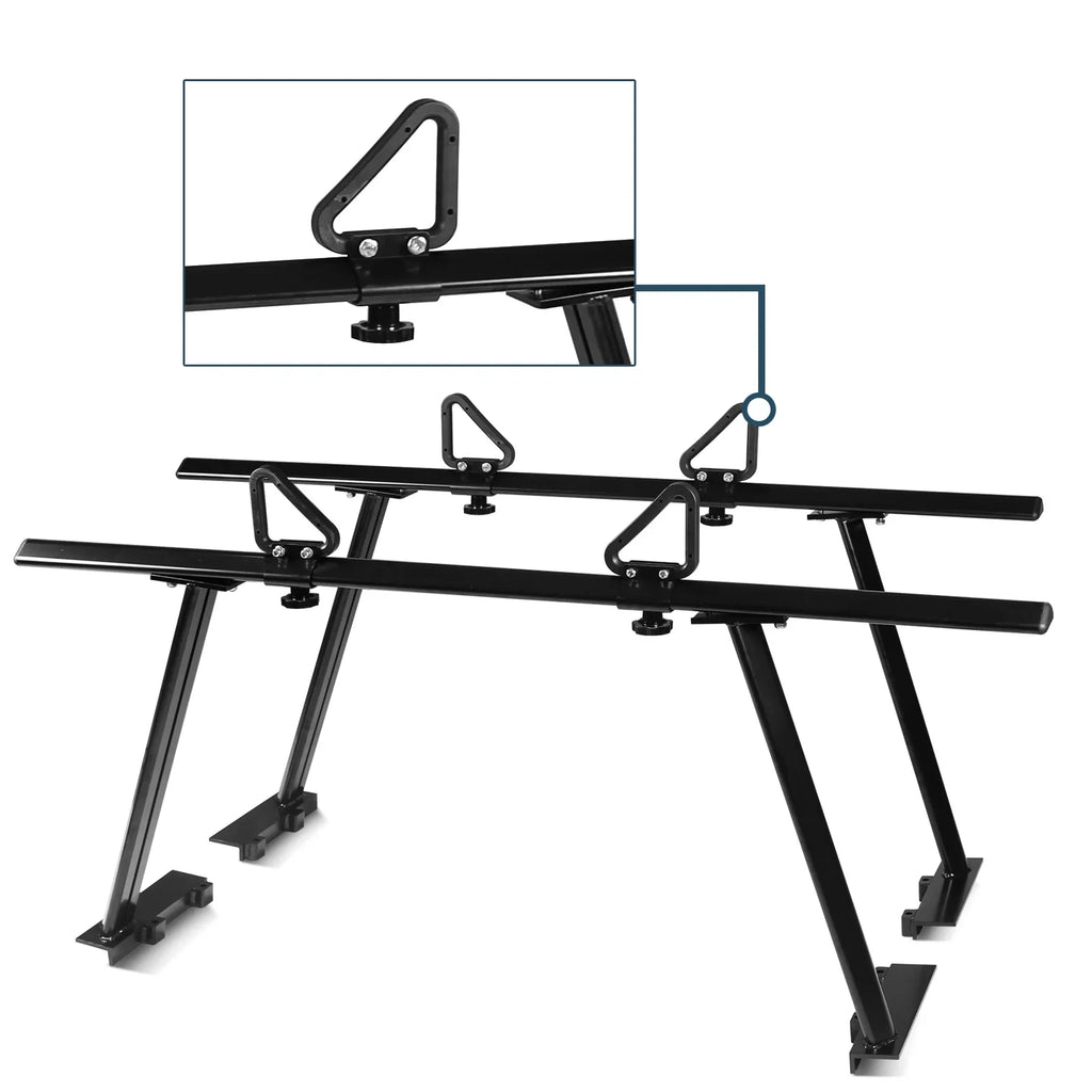 Surfboard Universal (No-Drilling Cargo 1,000lbs Truck Capacity Required) Bed Pickup BoardRoad Lumber Ladder Ladder Black Racks, Aluminum Truck for Racks Kayak