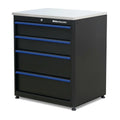 Garage System 24" Tool Locking Storage Workbench, 30.5 Black x Montezuma