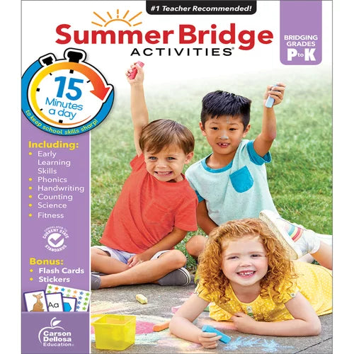 Summer Workbook PK-K Grade Bridge Paperback Activities