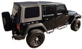 JK For Sailcloth Replacement Factory Diamond 2 RealTruck Soft Wrangler 2007-2010 Top W/Tint 99935 by Door, Windows Rampage Black