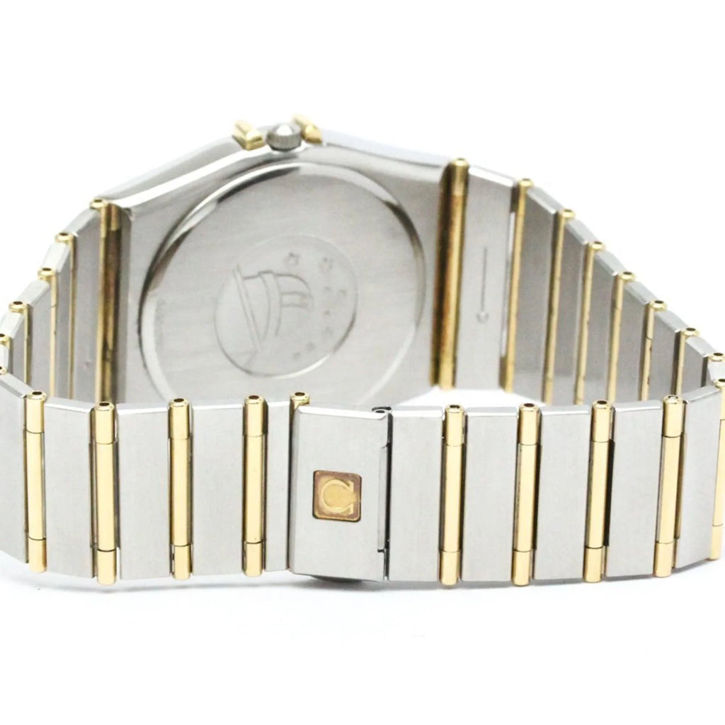 BF566004 396.1070 Watch Steel Pre-Owned 18K Gold Constellation Date Polished (Good) Day OMEGA