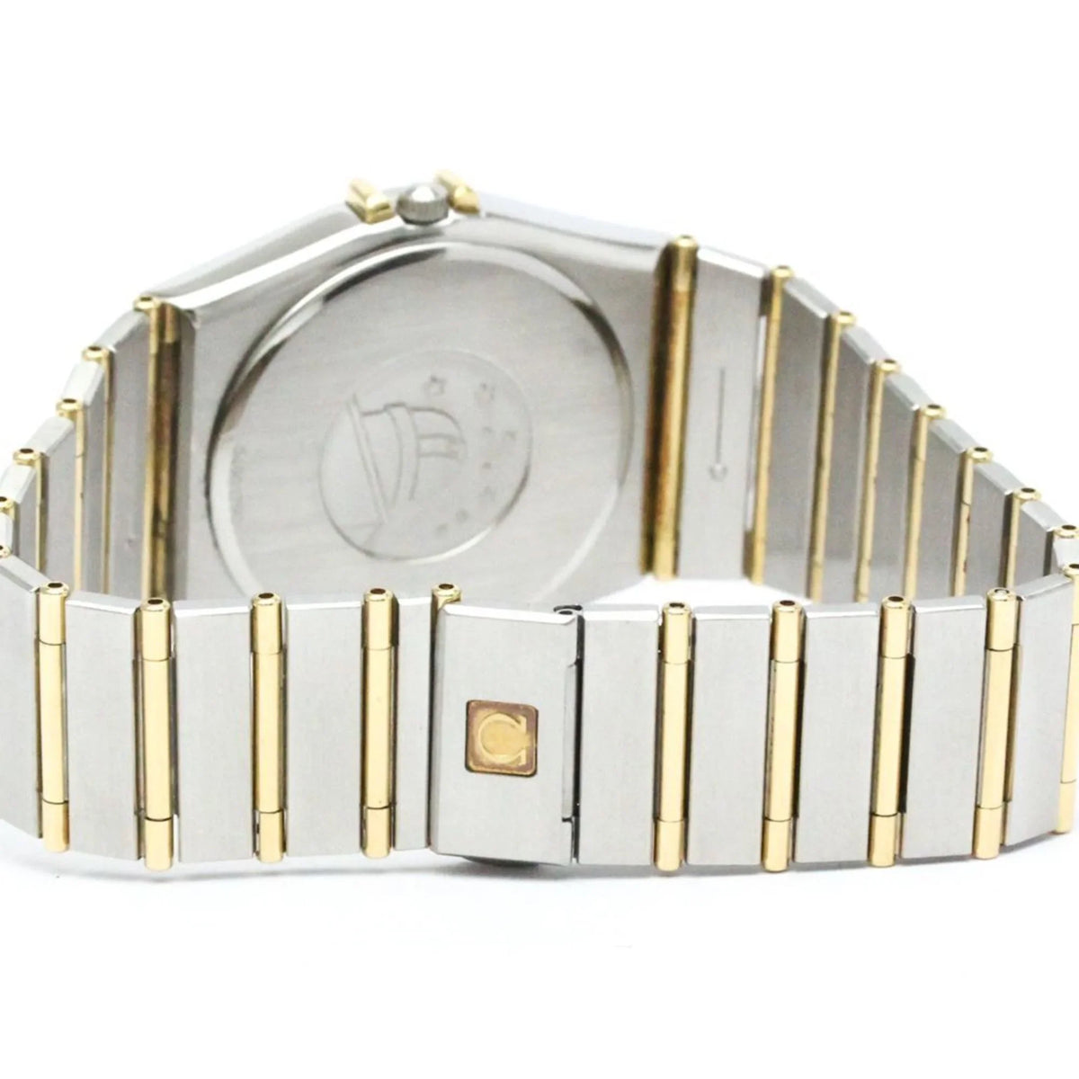 BF566004 396.1070 Watch Steel Pre-Owned 18K Gold Constellation Date Polished (Good) Day OMEGA