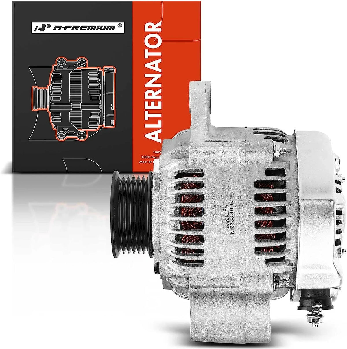 with CW & Acura 3.5L, Compatible 90Amp 12Volt 6-Groove A-Premium Pulley 1999, 2000-2002 Clutch Isuzu Trooper V6 Alternator SLX