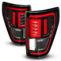 F-150 - 21-23 Taillights F150, Housing Cover FORD select: Signal w/BLIS 2022 Seq. ANZO LED FORD F150 Ford CAB Fits SUPER Black 2021
