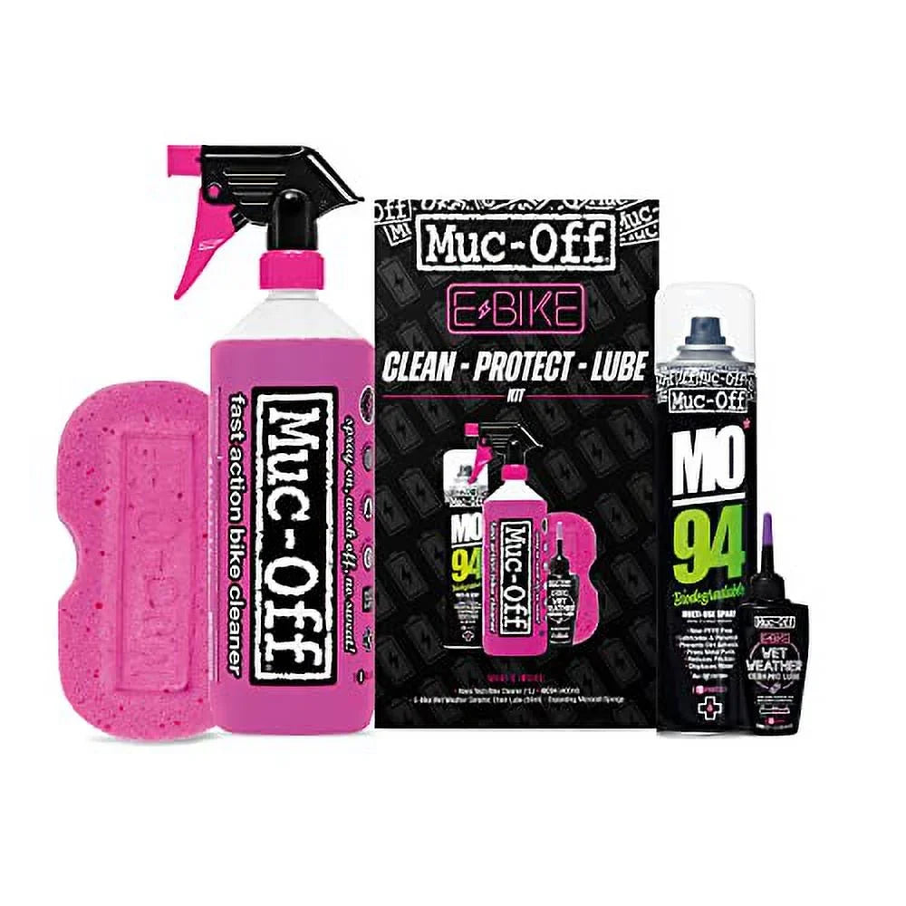 Bike and Bike Clean, Electric Bike Chain & Lube for Lube Kit Kit Maintenance - Kit, Bike Bikes Protect Muc-Off eBike - Cleaning Wash Includes