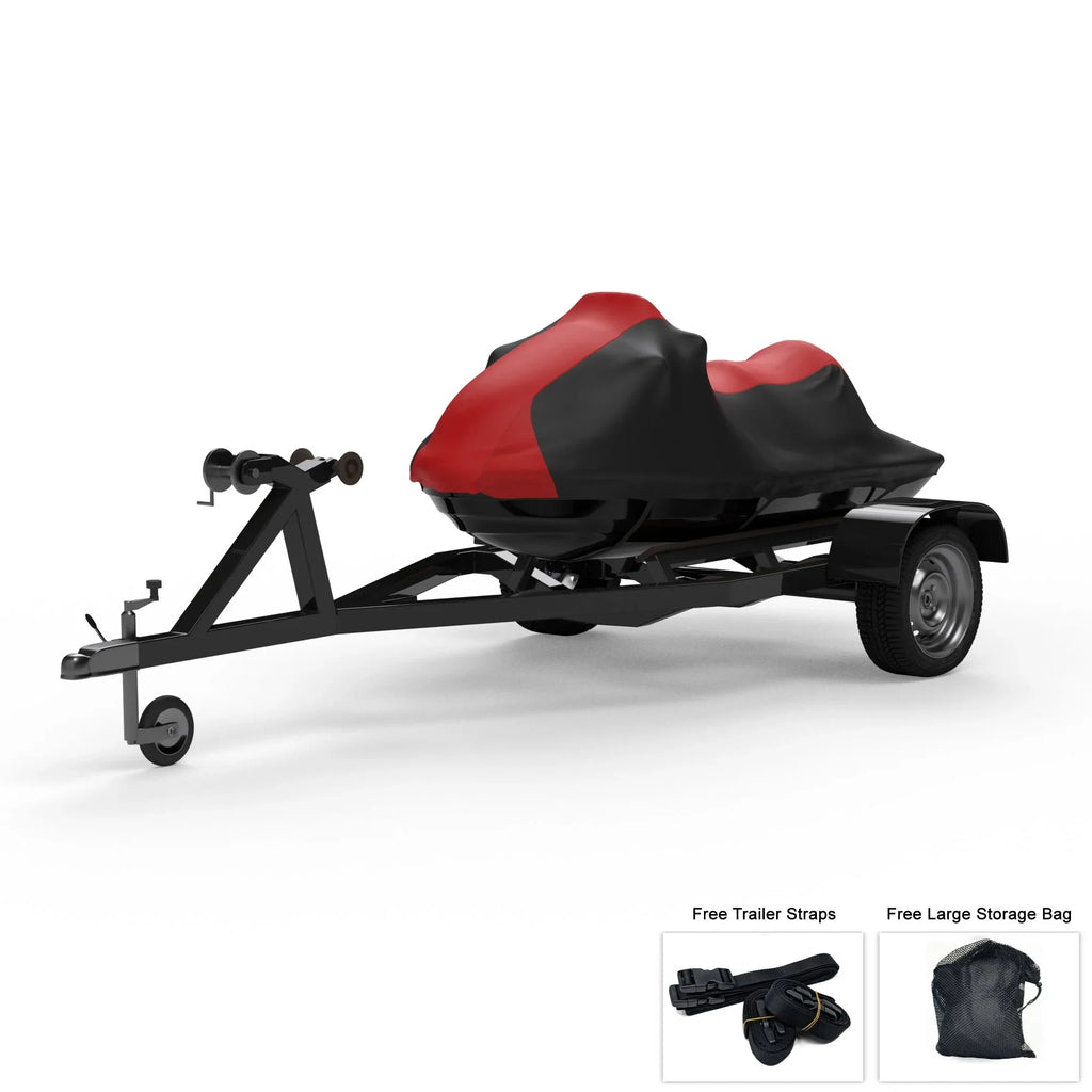'- Trailerable Protects Straps And All Weatherproof More! Cover Color 2006-2011 And For Runner Includes YAMAHA Sun, FX Weather Storage Trailer from - - Jet Bag RED Wave Ski Rays, - / Rain, Black UV