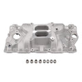 400 Plane Small Aluminum 350 305 Block Chevy 327 Intake Manifold FGJQEFG SBC Dual 1957-1986