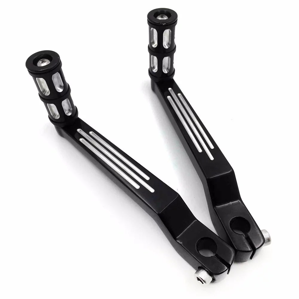 Toe Electra 009C- Pegs w/ HTT- Shifter Heel Aluminum Shift Black later Davidson 1988 and Glide For Harley Levers Style