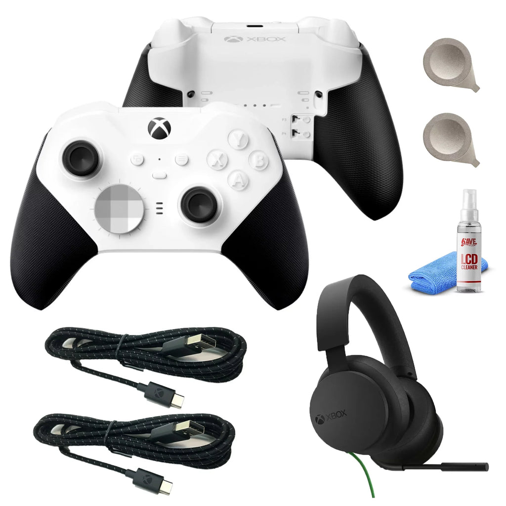 Headset Wireless with & Xbox Xbox Cleaning Kit 2 Series Elite -White Controller
