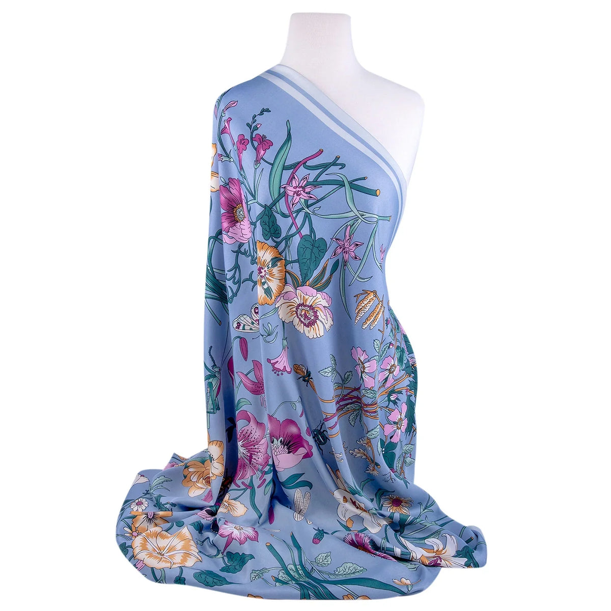 cm) Lilac Travel Shawl 130 and for Tops Wrap Women GOODS Silk Wedding STP Botany (130 Fashion Shawl Scarf for 51x51'' Evening * Shawl