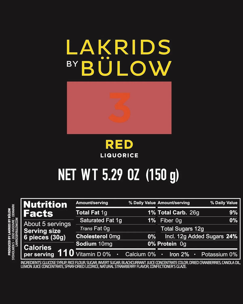 Scandinavia OZ 3 Candy Authentic Licorice Red & From Gluten Gourmet Vegan Licorice 5.29 Danish Gelatine