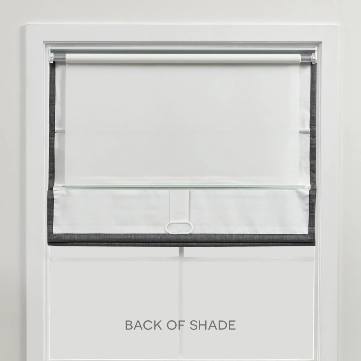 Exclusive 34"x64", Shade, Total Blackout Silver Roman Esme Home