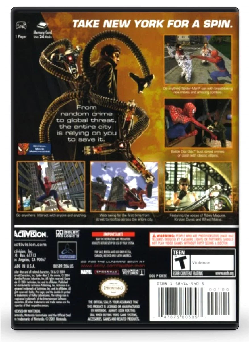 2 - Refurbished Spider-Man GameCube Nintendo