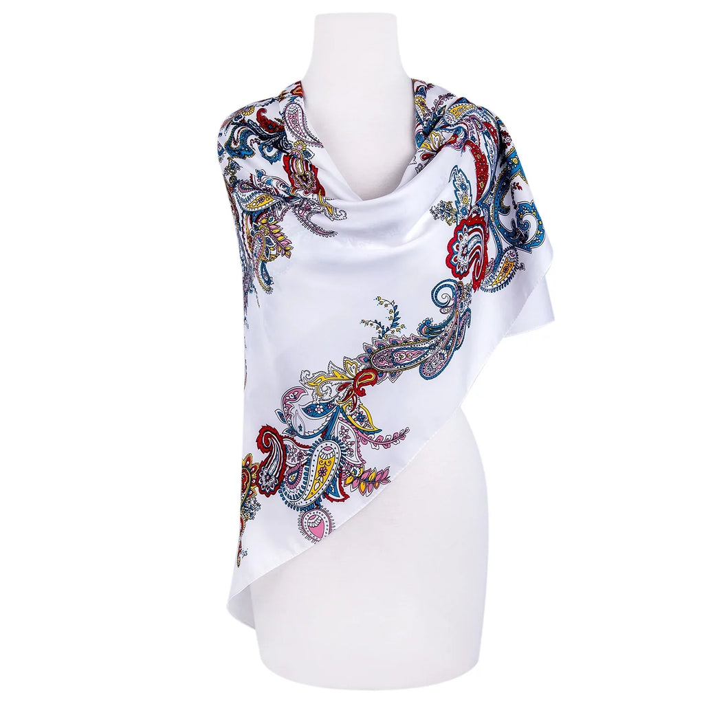 Tops Magic Scarf Shawl Travel Shawl for Evening for 39x39” Shawl Women Land (100x100 Wedding cm) Fashion Silk GOODS Wrap STP and