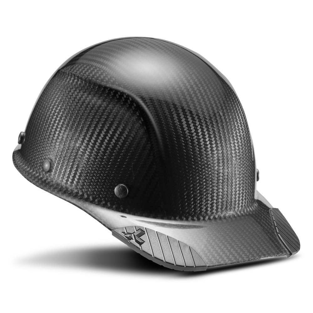 Dax Black Carbon Gloss Style Hat Fiber Cap Lift Safety Hard