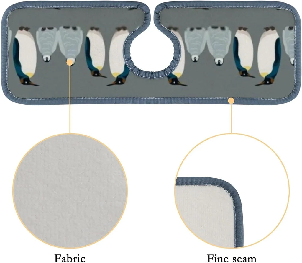 Catcher, Sink Splash Absorbent 3PCS Drip Bestwell Faucet Kitchen Sinkmat Bird Bath Sea Washable Penguin Mats Microfiber Mat, Drying Guard Countertop