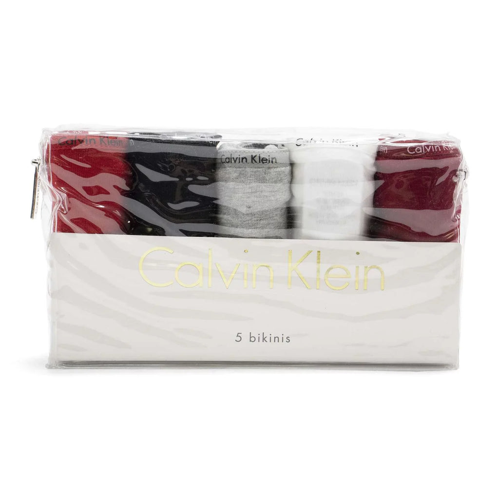 Cotton 5-Pack Signature US \ Red Bikini, Gala - Women's Klein Calvin Black,M