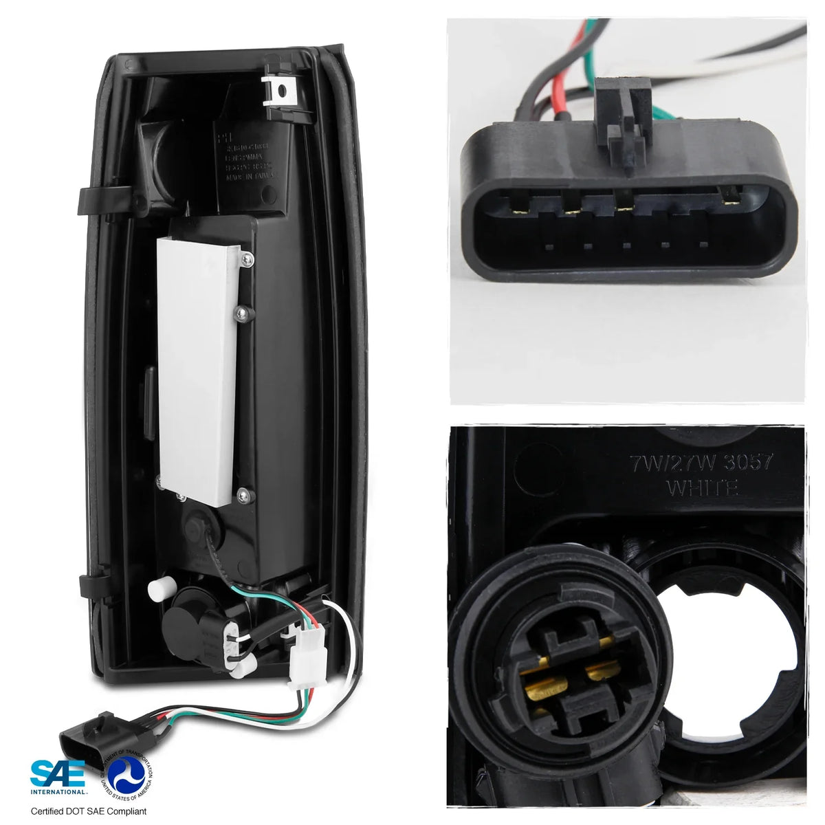 CHEVROLET 1994-2000 C/K LED GMT-400, Fits Bumper+Black Fits Smoke 94-98 Smoke Chevy Lights TAHOE CHEVROLET 1995-2000 Tail Headlights+LED select: C10