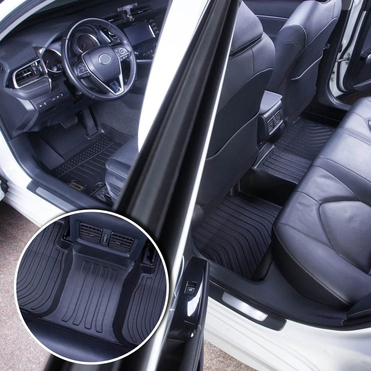 Liners Carpet Rear Odorless GV70 All for Custom 2022 Duty Fit Front Protection Floor 2023 Mats Durable Replacement Heavy Genesis Car Weather Black