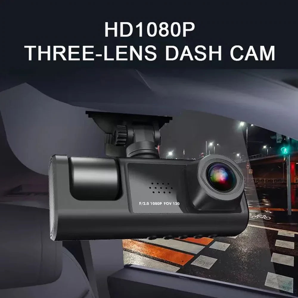 Angle Rearview Recorder Multi-Language Car Driving Clear Auto Camera Dash Car Cam Camcorder Safety Cameras Shinysix Interconnection Mirror Wide 3 Car Recording Video WIFI Recorder