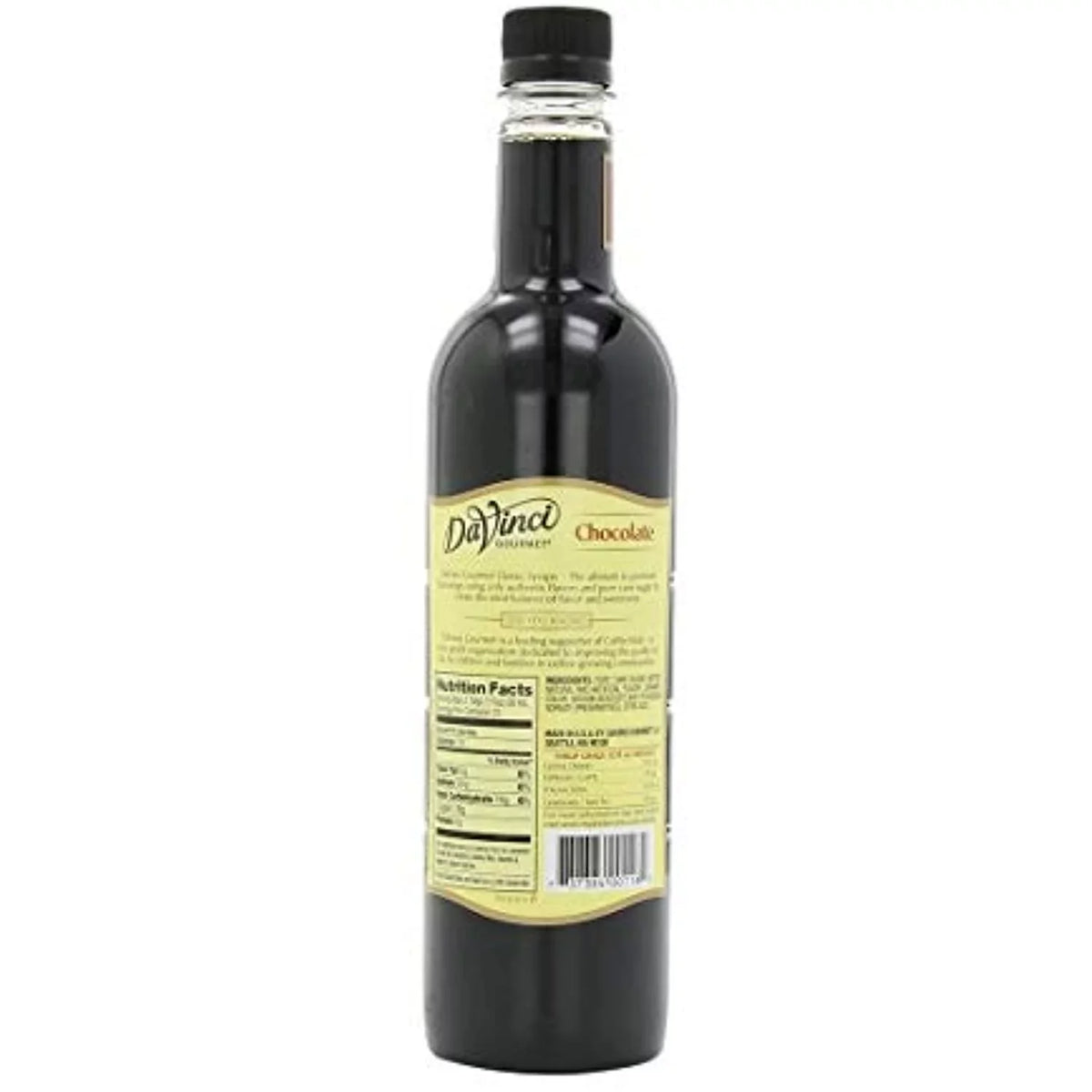 Bottle Flavor Chocolate Classic Gourmet Syrup - Davinci 13306 Plastic Davinci 750Ml