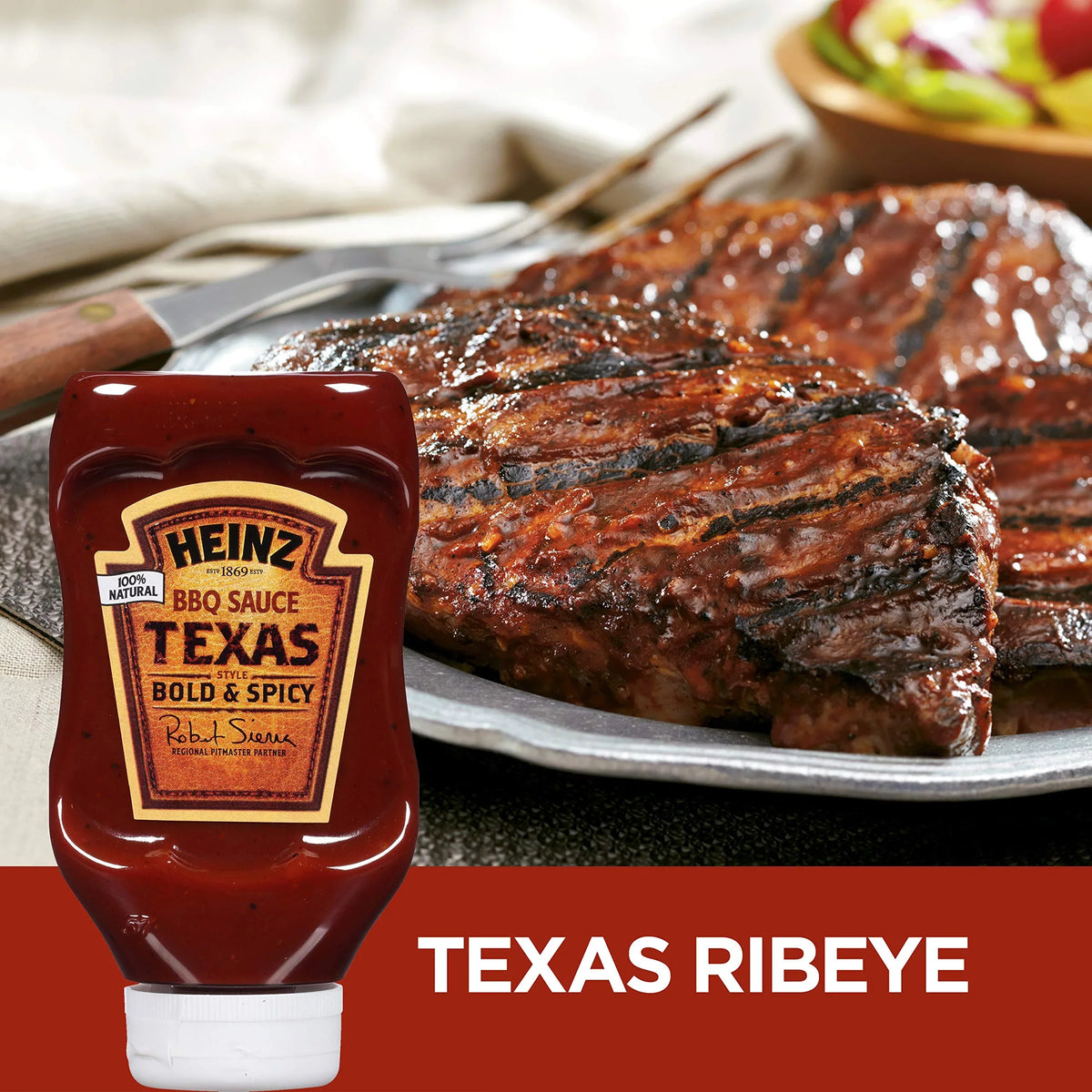 Heinz Bottles, Sauce Spicy Pack Texas Style BBQ Bold of (19.5 oz & 6)