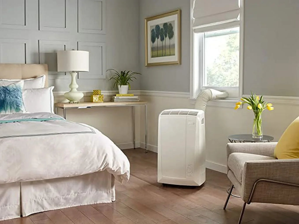 ASHRAE) Air Restored BTU BTU DeLonghi Dehumidifier 3-Speed 6,700 Portable (Refurbished) with (10,000 Conditioner