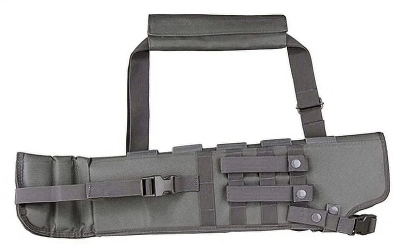 Tactical Short Military Padded Soft Hunting Crossbody Black Gray. Barrel Bag molle ATV Trinity Truck Scabbard Motorcycle inches 25