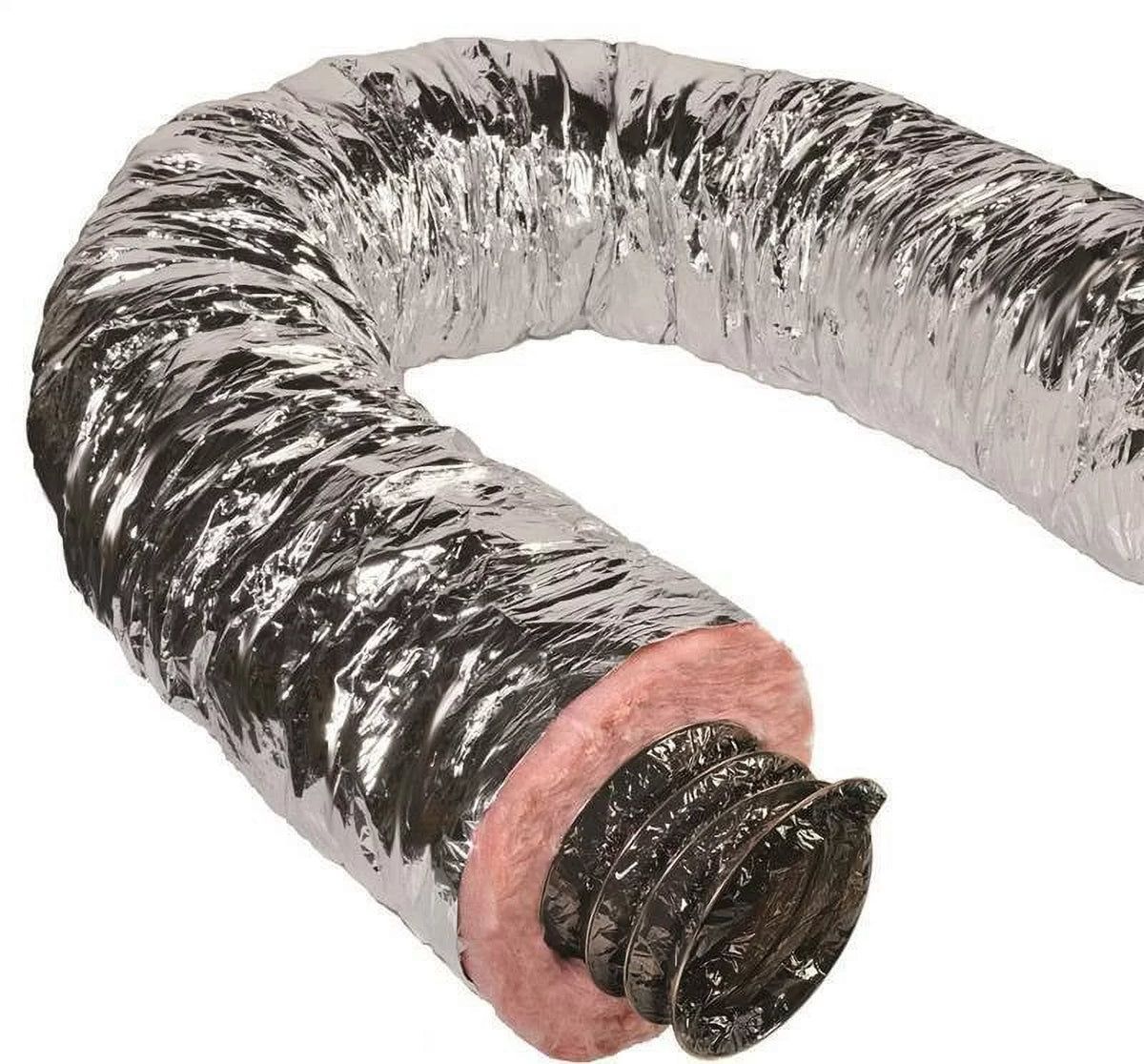 Grey Silver Flexible Duct Flex or 25' 14" Insulated QuietFlex R6
