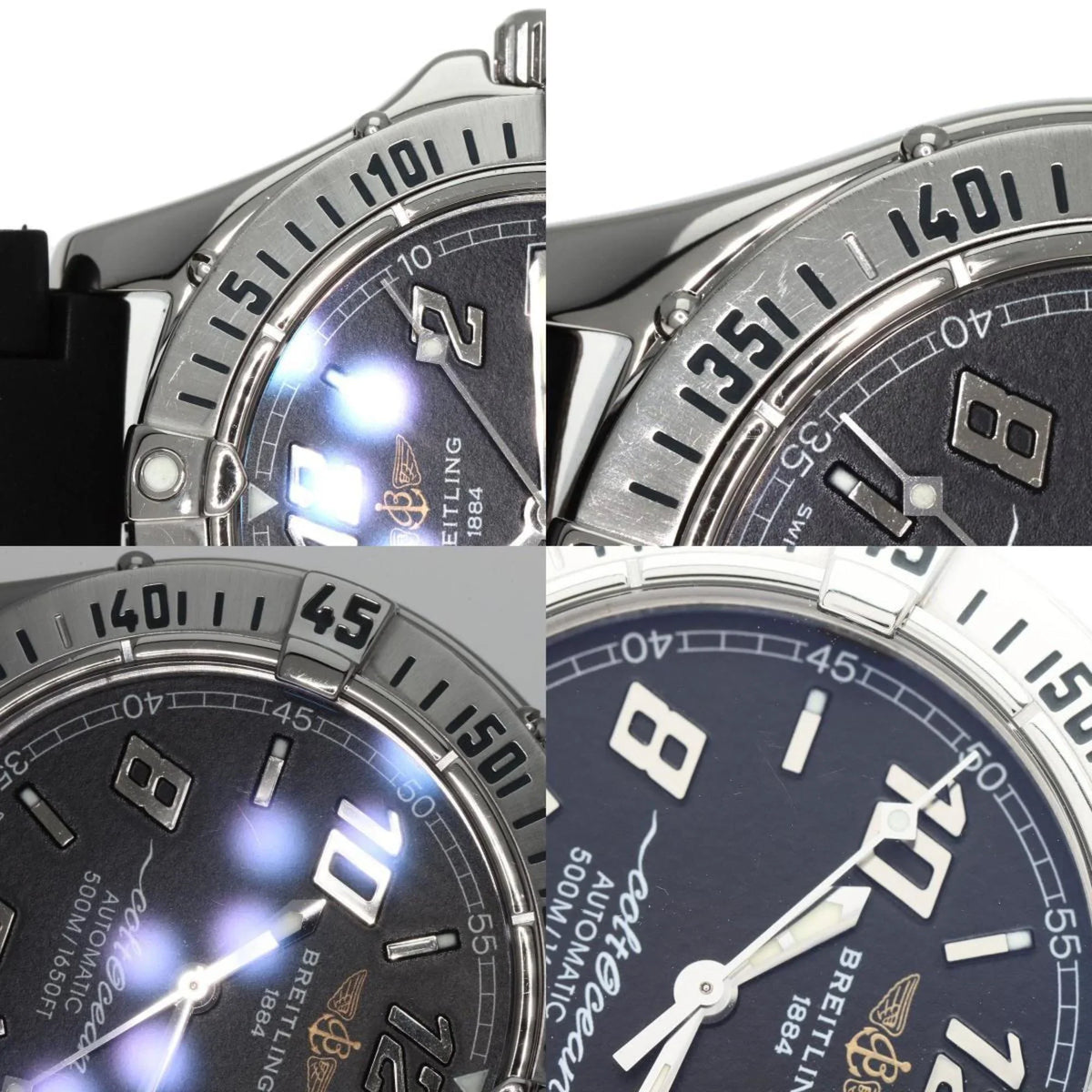 O'Shearn Watch Men's Colt BREITLING Steel/Rubber Pre-Owned A17350 Stainless (Good)